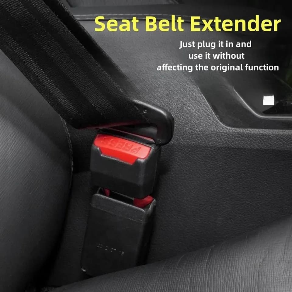 Belt Extender | Rigid Buckle Lock for Added Length | Fits Baby Car Seats - Thumbnail 4