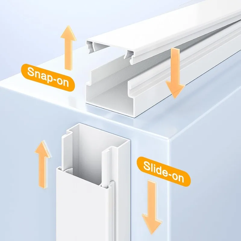 Self-Adhesive Cable Trunking | Wire Protection Strip | Wear-Resistant Cord Organiser - Thumbnail 2