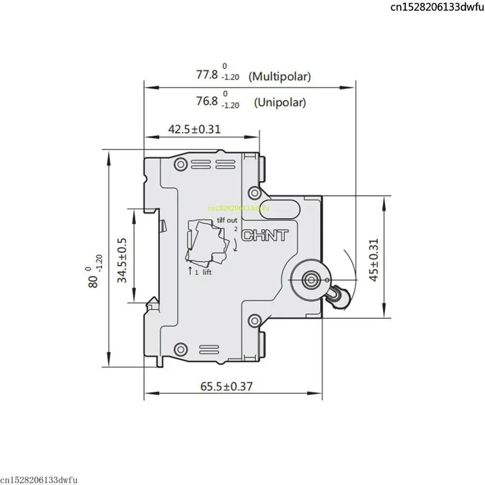CHINT NXB-63 Miniature Circuit Breaker | 1P-4P, 230/400V AC | DIN Rail Mount - Thumbnail 2