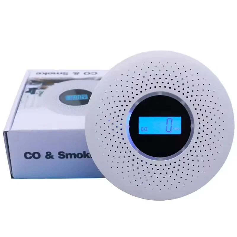 Carbon Monoxide Detector & Smoke Alarm | Electrochemical Sensor 85dB | LCD Display for Home Safety - Thumbnail 2