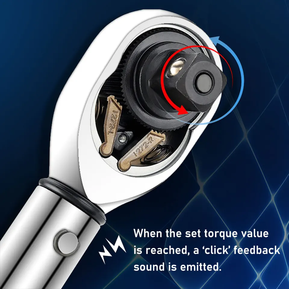 Torque Wrench | 15pc Hex Ratchet Set | Bike Repair & Maintenance Kit - Thumbnail 6