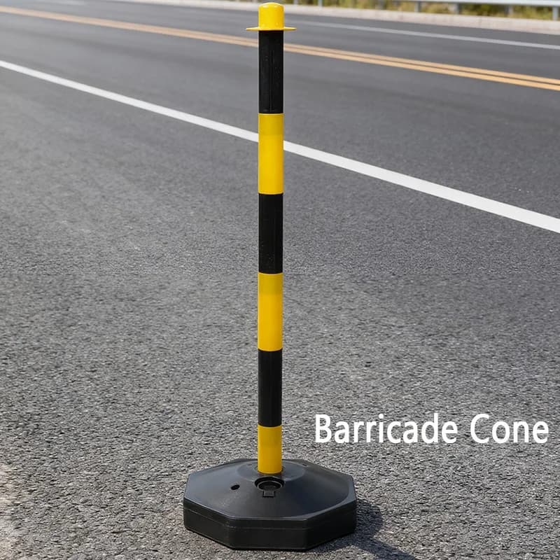 Traffic Barricade | Water-Fillable Base for Stability | Outdoor Parking - Thumbnail 2