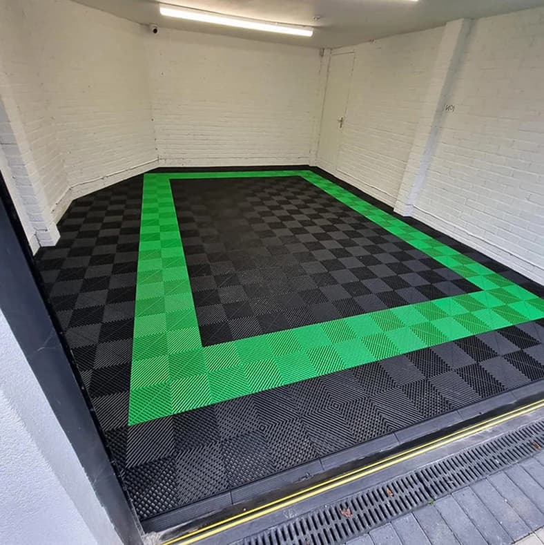 Modular Rubber Floor Matting | Interlocking PVC Tiles | Workshop & Garage Flooring - Thumbnail 3