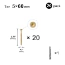 Zinc 60mm 20pcs