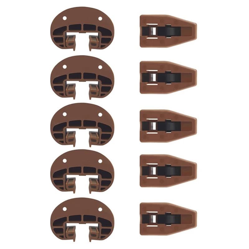 Undermount Drawer Slides | 5-Pair Set with Rollers & Stoppers | Smooth Gliding Replacement Kit - Image 1