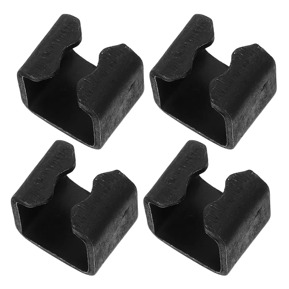 4-piece set of robust steel repair clamps for hydraulic floor jack oil pumps, efficient replacement parts with durable construction.
