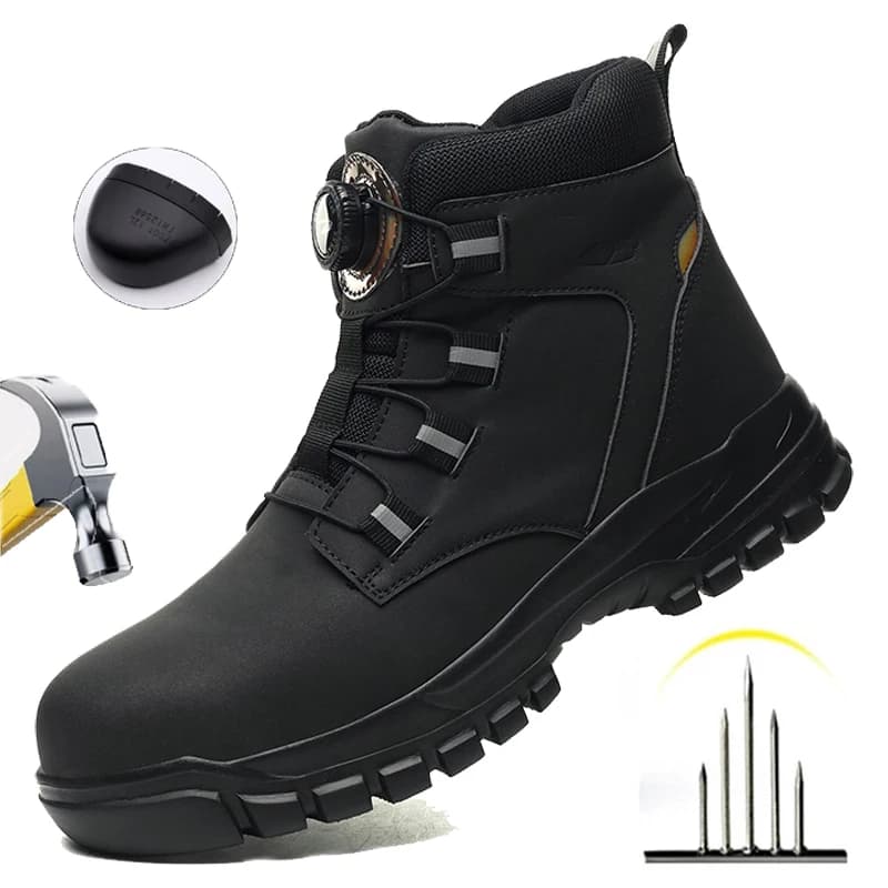 Steel Toe Cap Boots | Waterproof & Anti-Smash | Industrial Workwear - Thumbnail 2