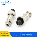 GX12-3P Female 2PCS