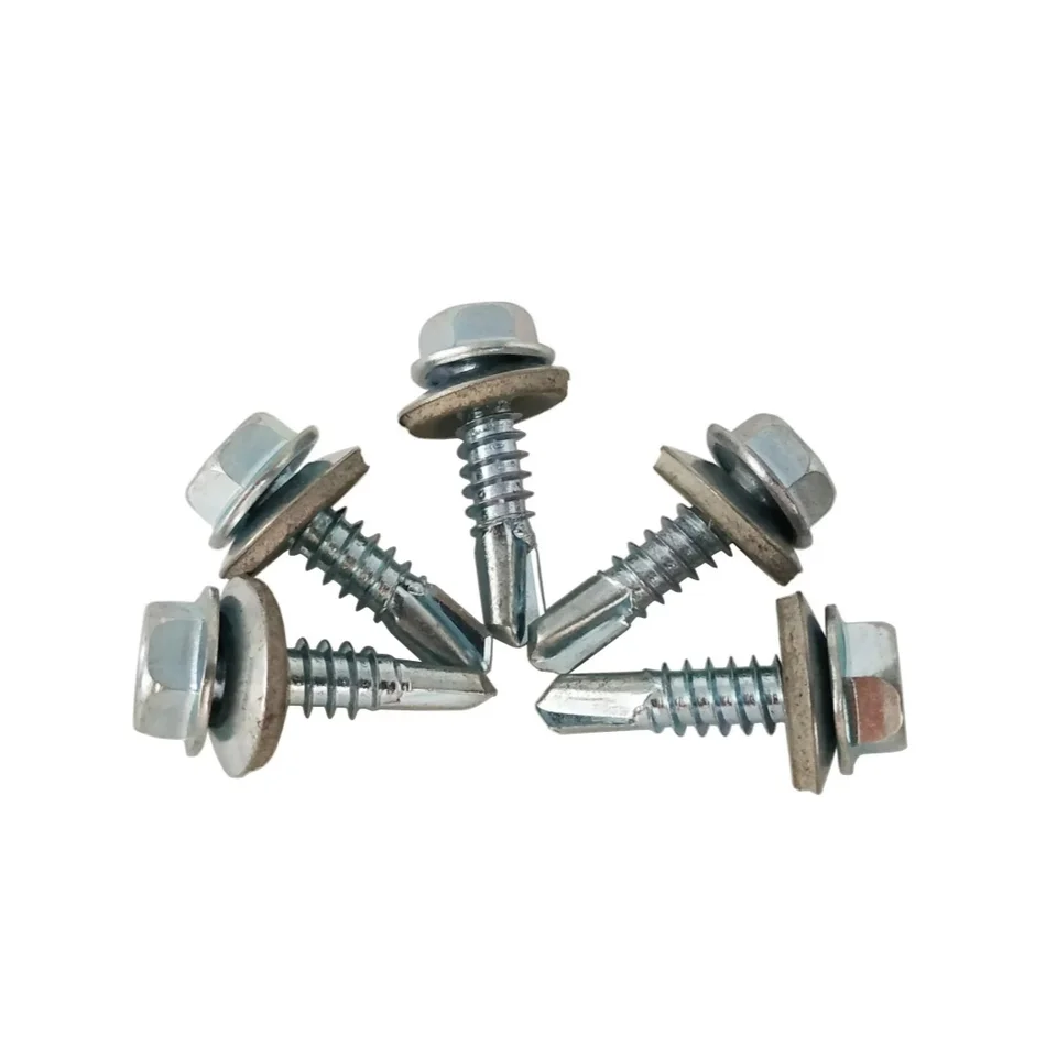 50 Heavy-Duty Concrete Screws | Stainless Steel, Rust-Proof | With Washers for Outdoor Metal