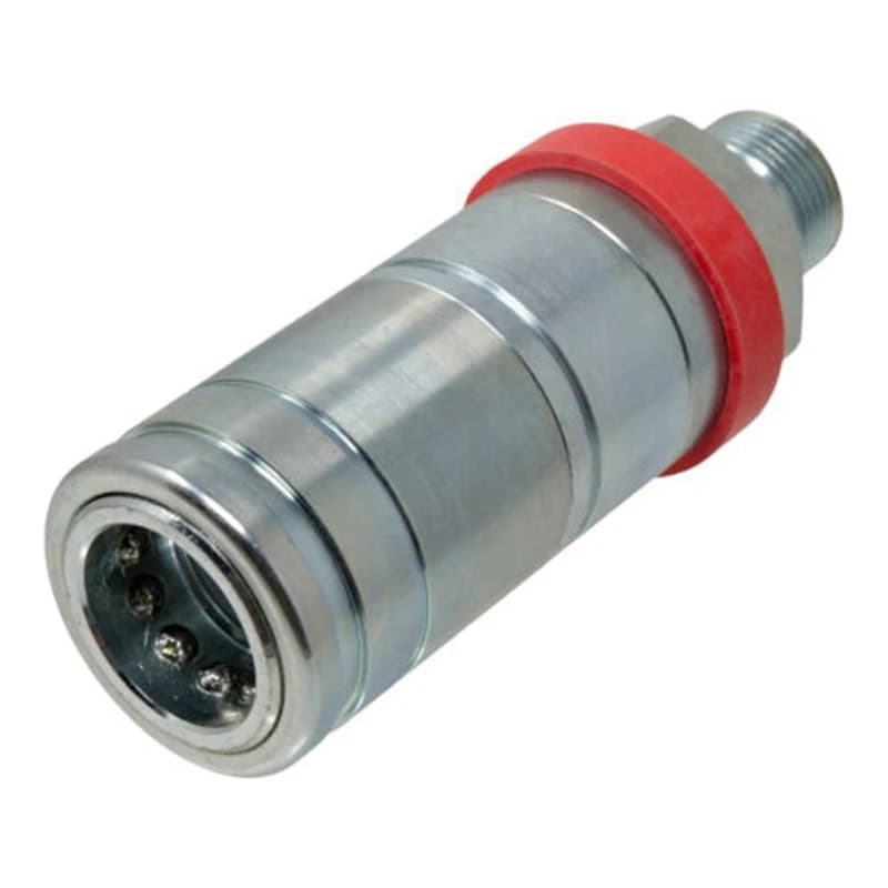 John Deere 6400 6410 6420 6430 7430 hydraulic female quick coupler, part numbers AL166181 AL119348 AL200979, for tractor hydraulic system connections.