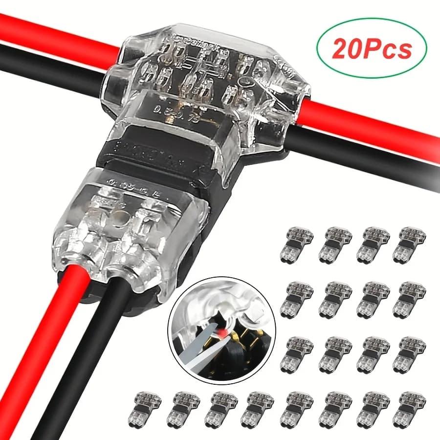 Pan Connector Wiring | T2 Snap-In Joiners | No-Solder Quick-Fit - Thumbnail 3
