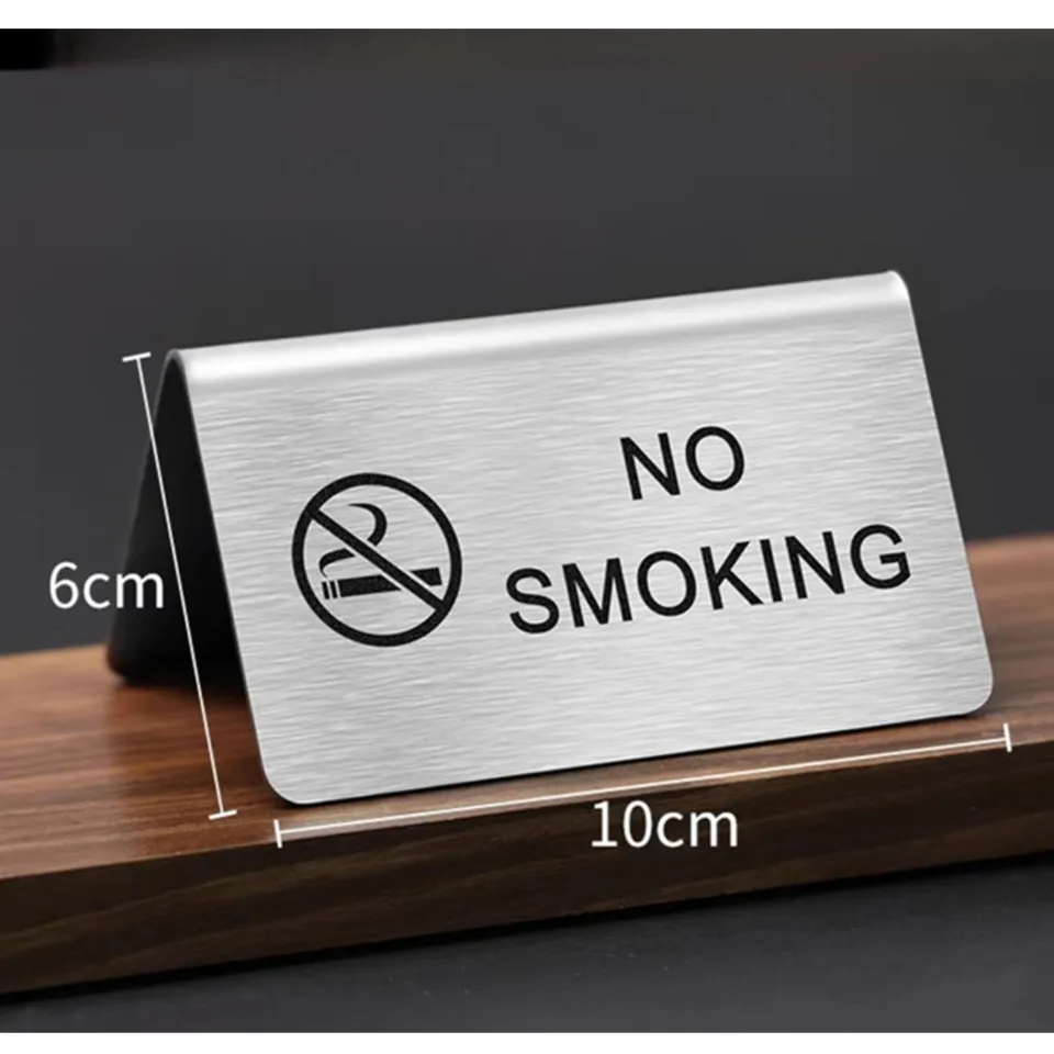 No Smoking Sign | 10-Pack Tent Style | For Restaurant & Business Seating - Thumbnail 6
