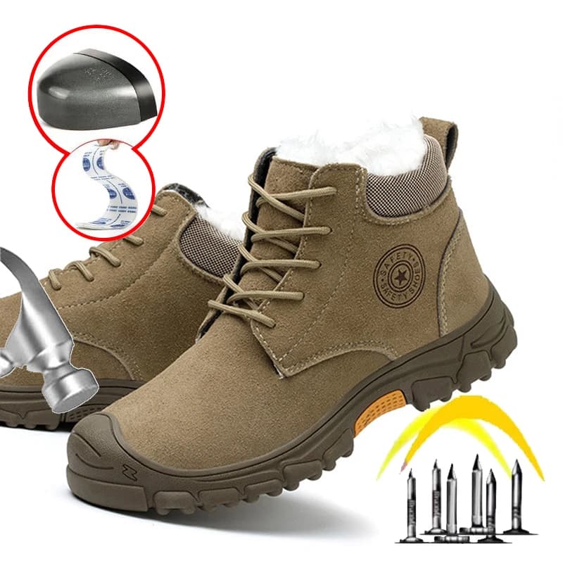 Men's Steel Toe Cap Boots | Anti-Piercing & Warm | Winter Work Safety - Thumbnail 2