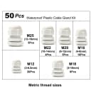 50 pcs Plastic M WH