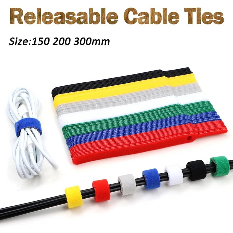 Wall Ties | Self-Adhesive Nylon Cable Fasteners | 150mm & 200mm Pack - Thumbnail 2