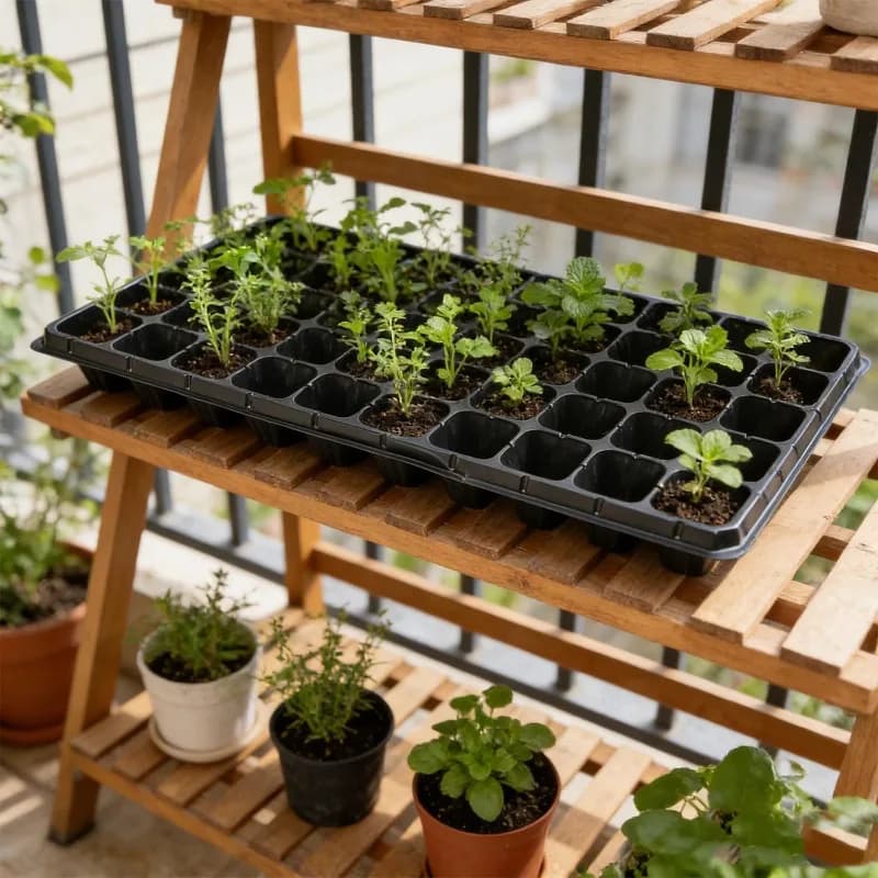 Seed Trays Cells | Drainage Holes for Succulents | Indoor/Outdoor Gardening Supply - Thumbnail 5