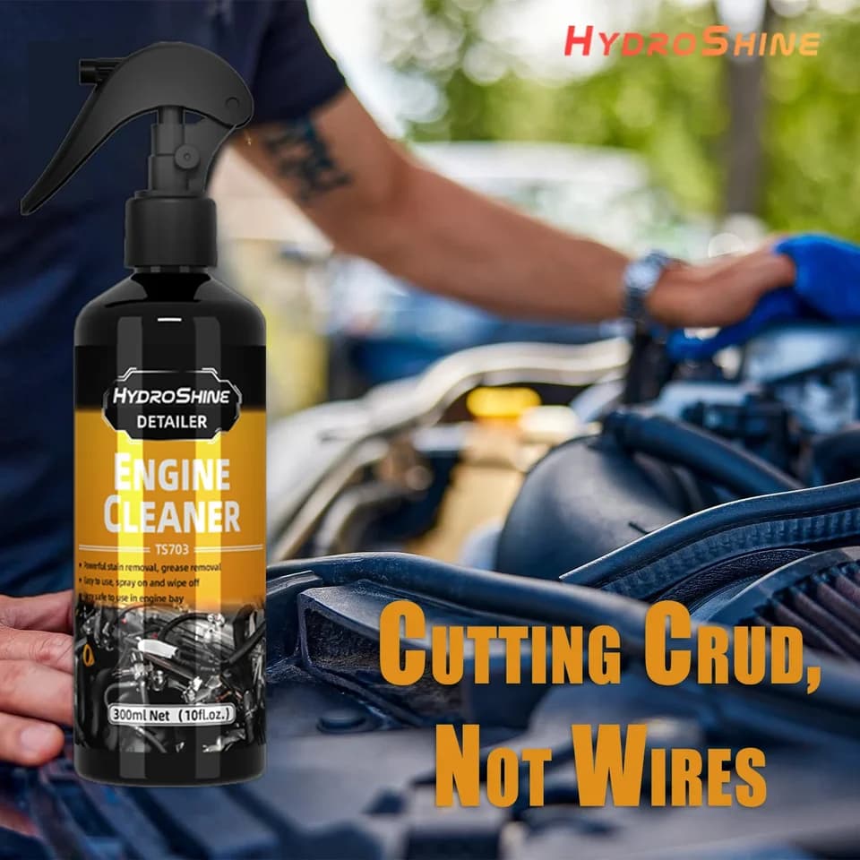 Hydroshine Car Brake Cleaner Spray | Heavy Oil Dust Decontamination | Engine Bay Cleaning - Thumbnail 5