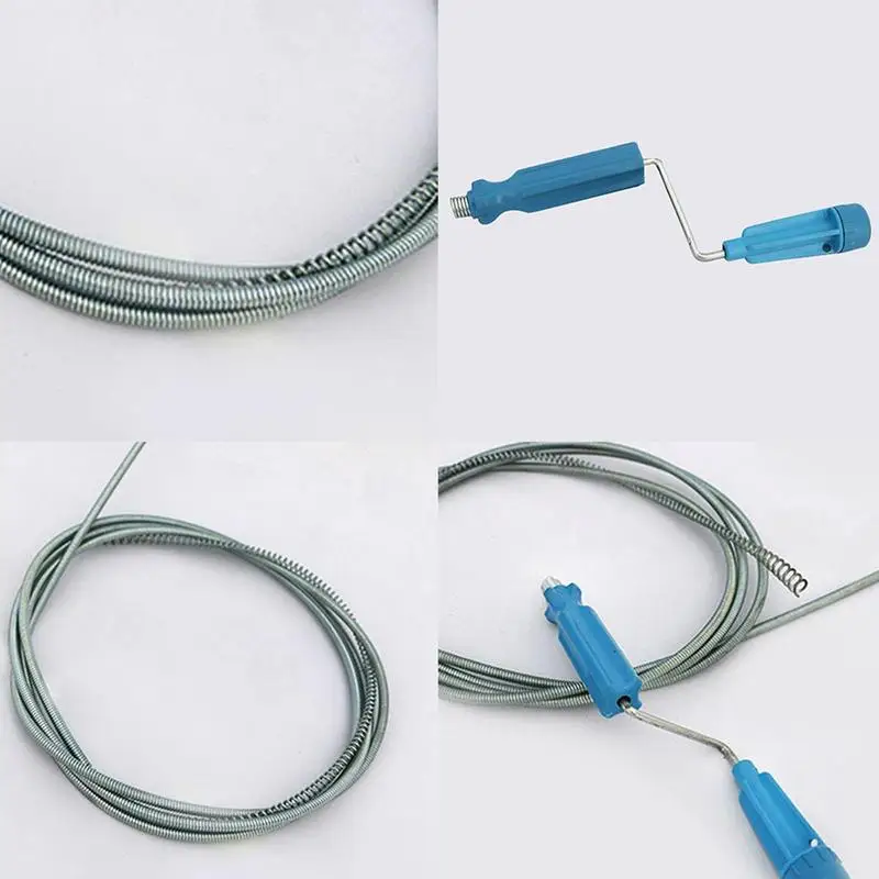 Drain Snake | Flexible Metal Spring | Sink & Sewer Clog Remover - Thumbnail 4