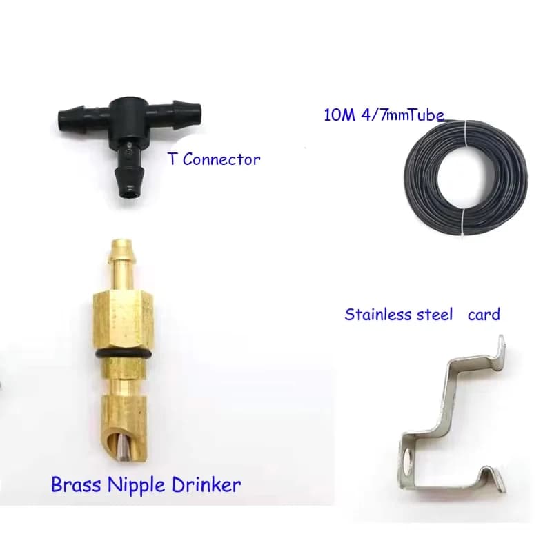 Automatic Poultry Feeder Nipple Drinker | Rat & Chinchilla Waterer | Animal Feeder Fittings - Thumbnail 3