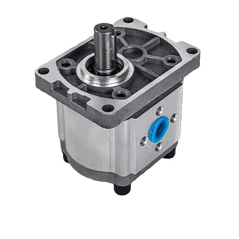 CBN-E314 high pressure hydraulic gear pump with flat key shaft, compact design for small displacement industrial applications.