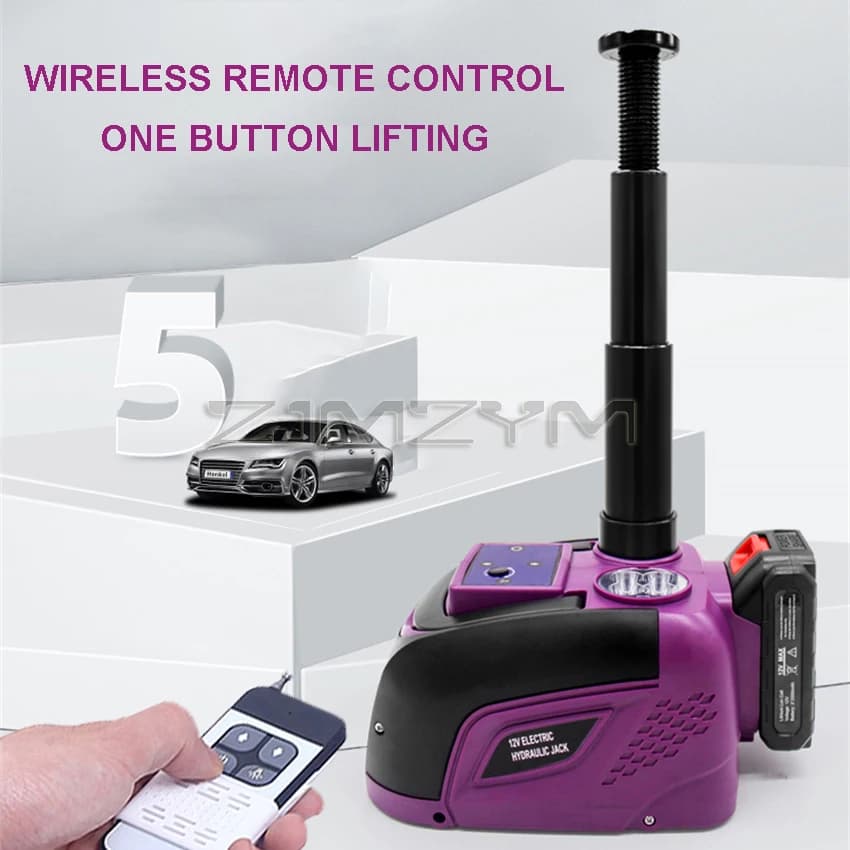 Jack for Changing Tires | Wireless Remote & Wrench Kit | 5 Ton 12V Power - Thumbnail 6