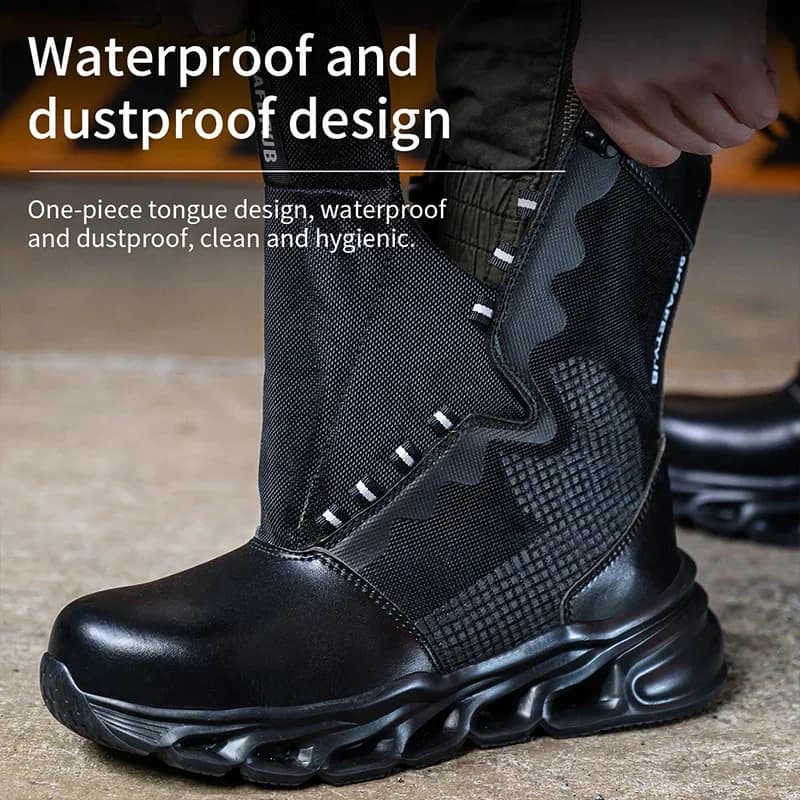 Men's Steel Toe Cap Boots | Anti-Smashing Workwear | Military Grade Safety - Thumbnail 3