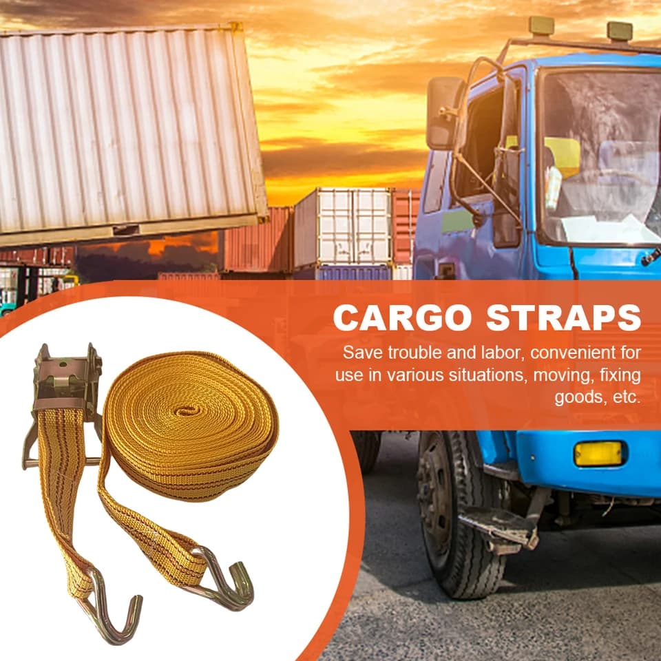 Ratchet Strap | 3-10m Lorry Lashing | Heavy Duty Claw Hooks - Thumbnail 4