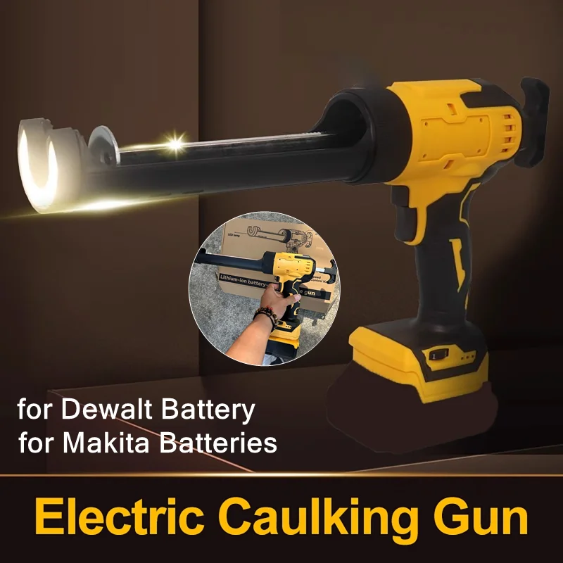 Battery Sealant Gun | Cordless 18V for Makita/DeWalt | Cement & Glass Adhesive Tool - Thumbnail 2