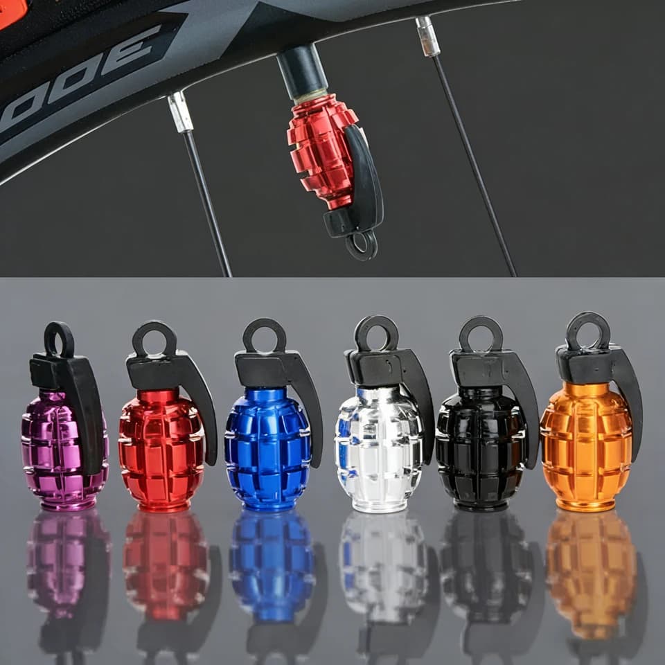 Tire Valve Caps | Dustproof Aluminum | 4-Pack for Car SUV Truck - Thumbnail 2