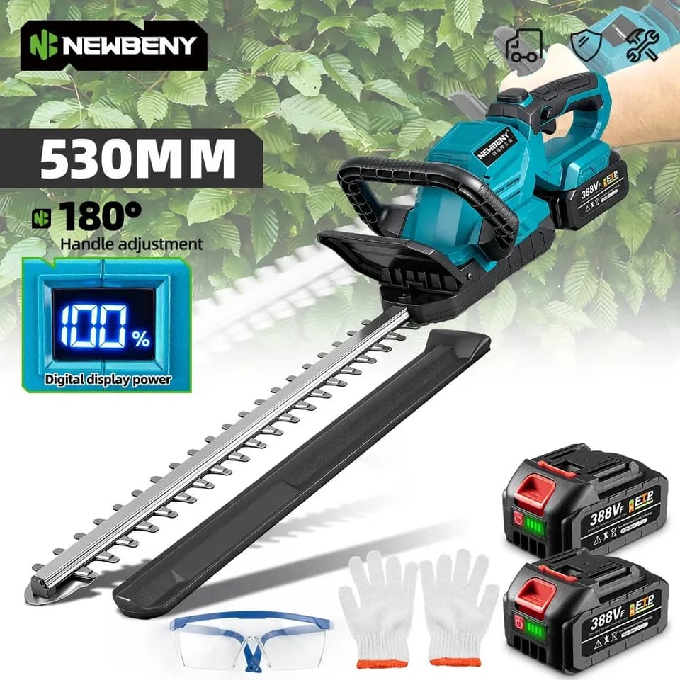 Electric Hedge Trimmer | 180° Rotating Handle | Makita Battery Compatible - Thumbnail 3