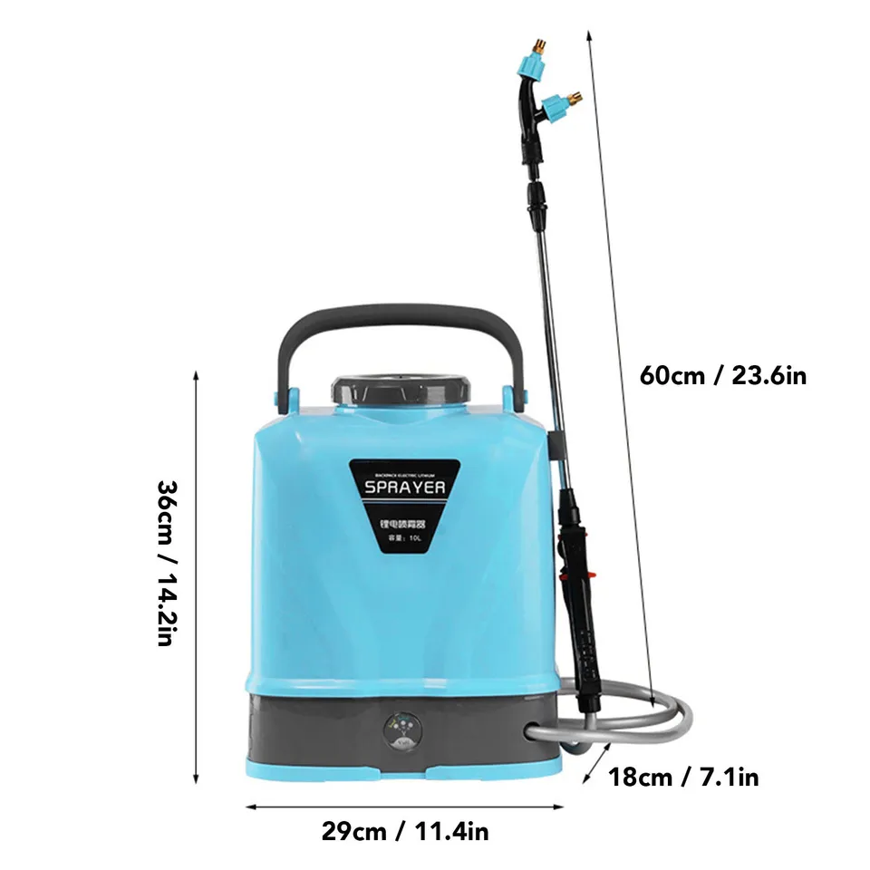 Battery Powered Sprayer Backpack | Adjustable Pressure | 5 Nozzles for Weeding & Cleaning - Thumbnail 4
