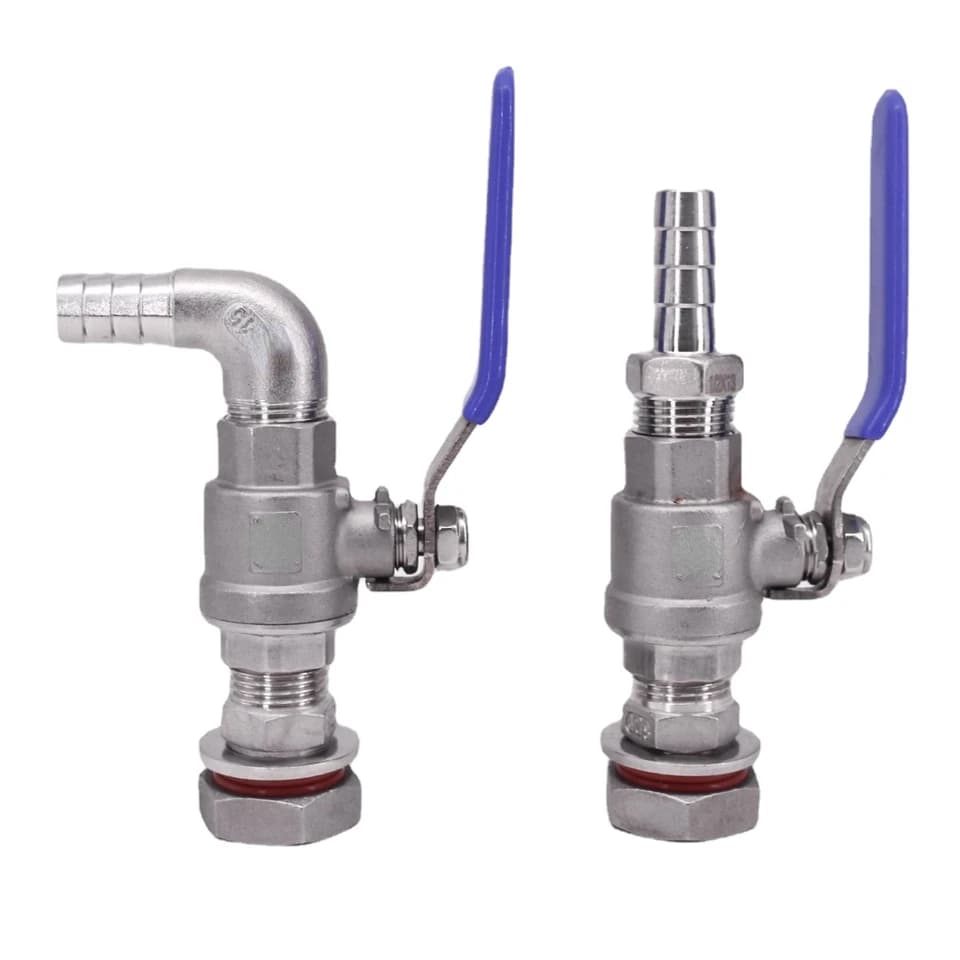3/4 Pressure Reducing Valve | 304 SS Bulkhead Ball Tap | Water Tank Beer Keg RO - Image 1