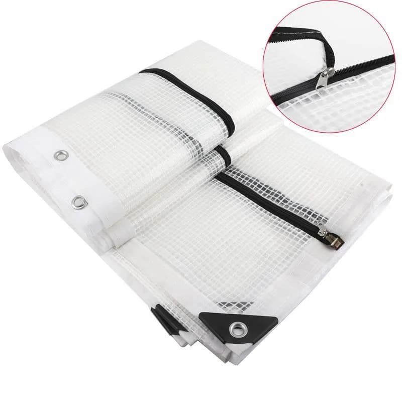 Clear Tarpaulin | Heavy Duty Rainproof Cover | Balcony & Pet House Tarp - Thumbnail 3