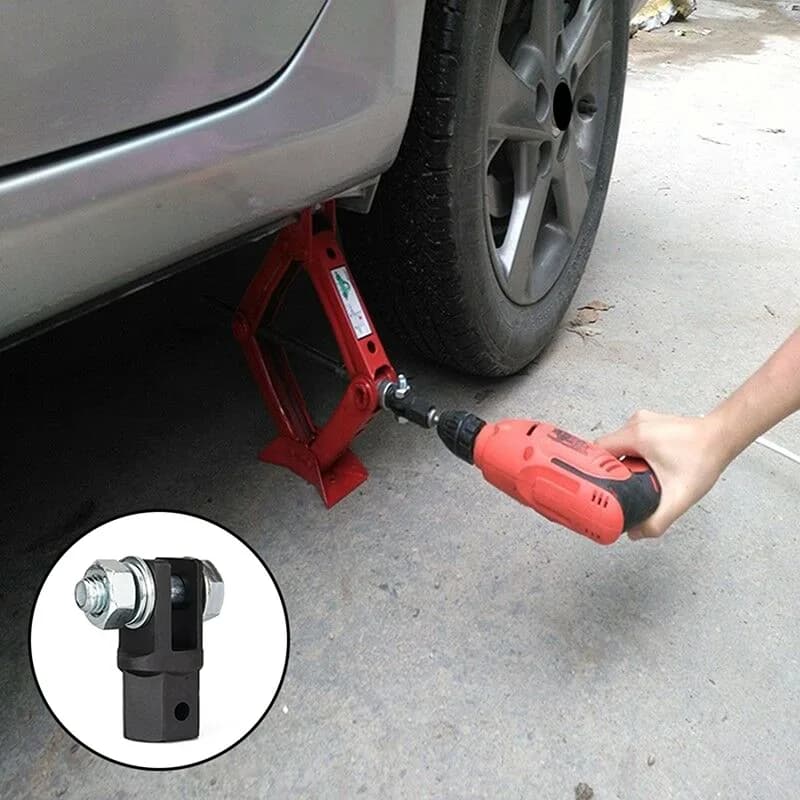 Scissor Jack Adaptor Drive- Car Repairing 1/2-Inch for Use with 1/2-Inch Drive- Impact Drills Ratchet Standard Drive- 40GF - Thumbnail 2