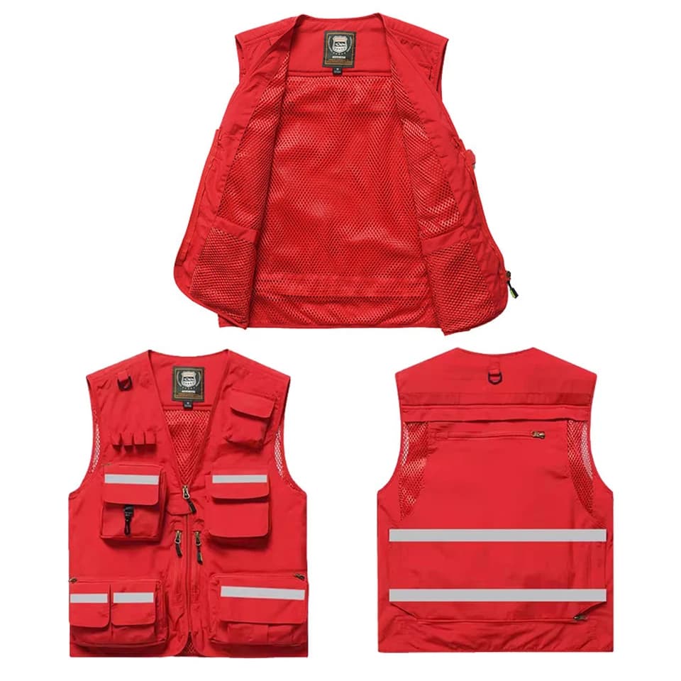 Hi Vis Vest | Multi-Pocket Safety | Emergency Rescue Workwear - Thumbnail 2