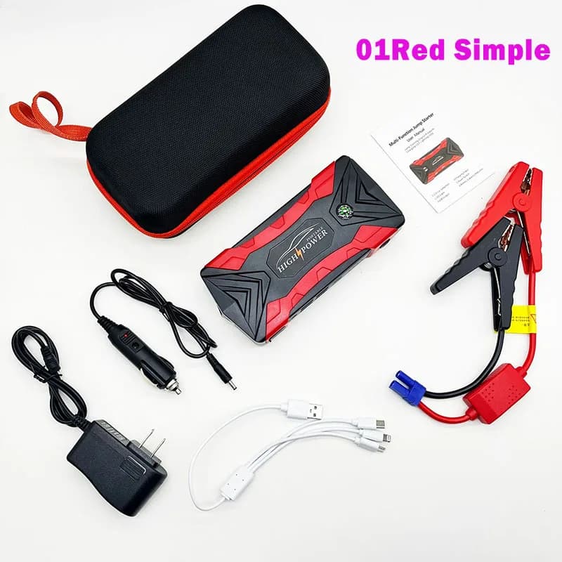 Portable Jump Starter | Air Compressor & Power Bank | Emergency Engine Start - Thumbnail 2