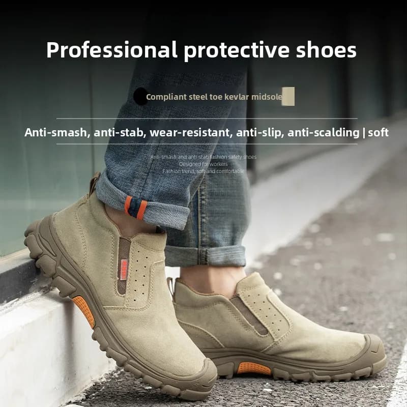 Steel Toe Cap Safety Boots | Insulated Suede Leather | All-Season Welding Protection - Thumbnail 3