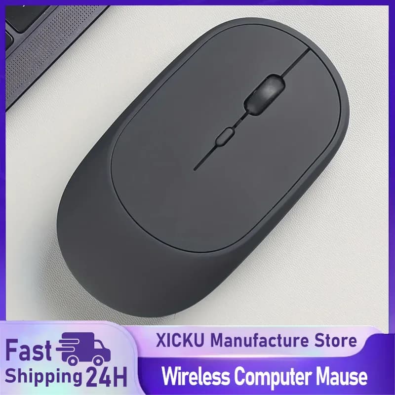 Wireless Mouse Rechargeable | Dual Mode Bluetooth & 2.4G USB | Silent Click for Laptop - Thumbnail 2