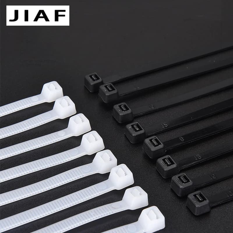 Self-Locking Cable Ties | 100pc Black Nylon Zip Straps | Wire Management - Thumbnail 5