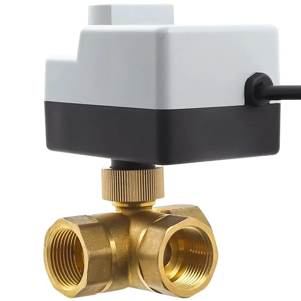 Brass Gate Valve | Motorised 3-Way DN15-40 | 3-Wire Electric Actuator - Thumbnail 5