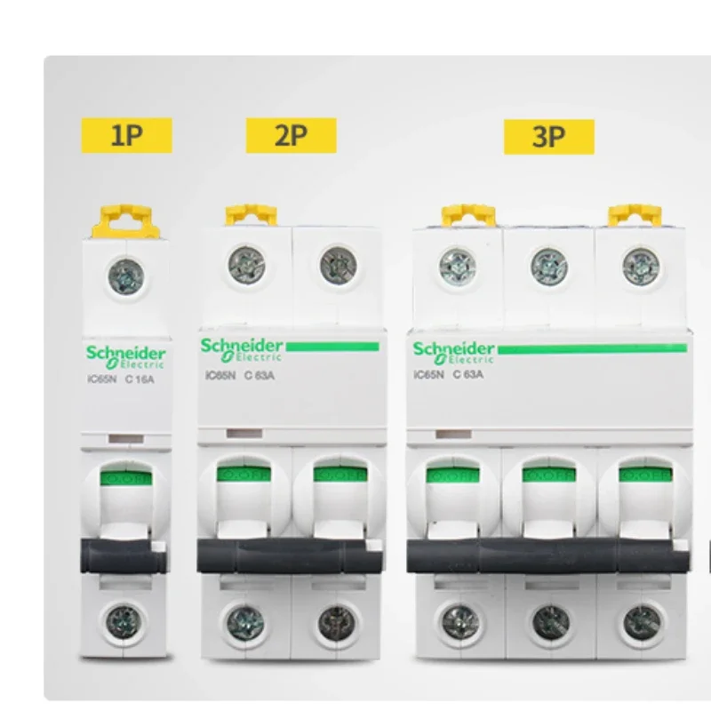 Schneider iC65N Miniature Circuit Breaker | 1-4 Pole, 1-63A | AC C/D Curve - Thumbnail 4