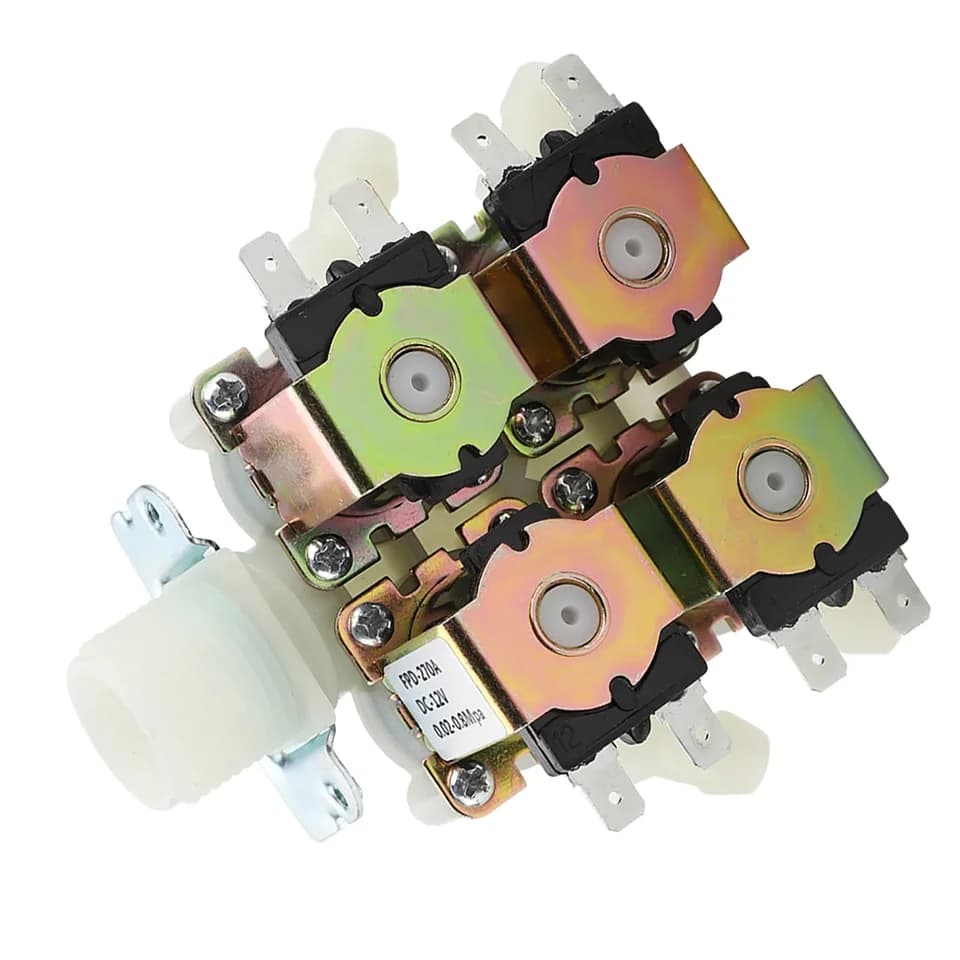 Flush Valve in Toilet | 1-in-4-Out Drain Solenoid | G3/4 12V/24V - Thumbnail 6