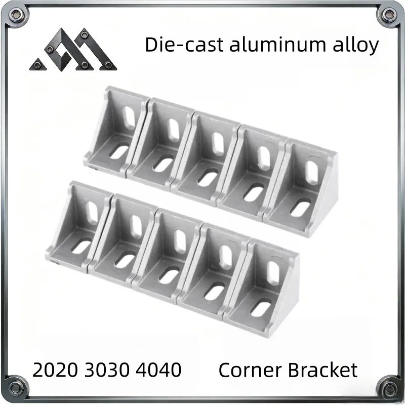 Angle Brackets 2020 3030 4040 | Aluminium Profile Connectors | For 3D Printer CNC - Thumbnail 2
