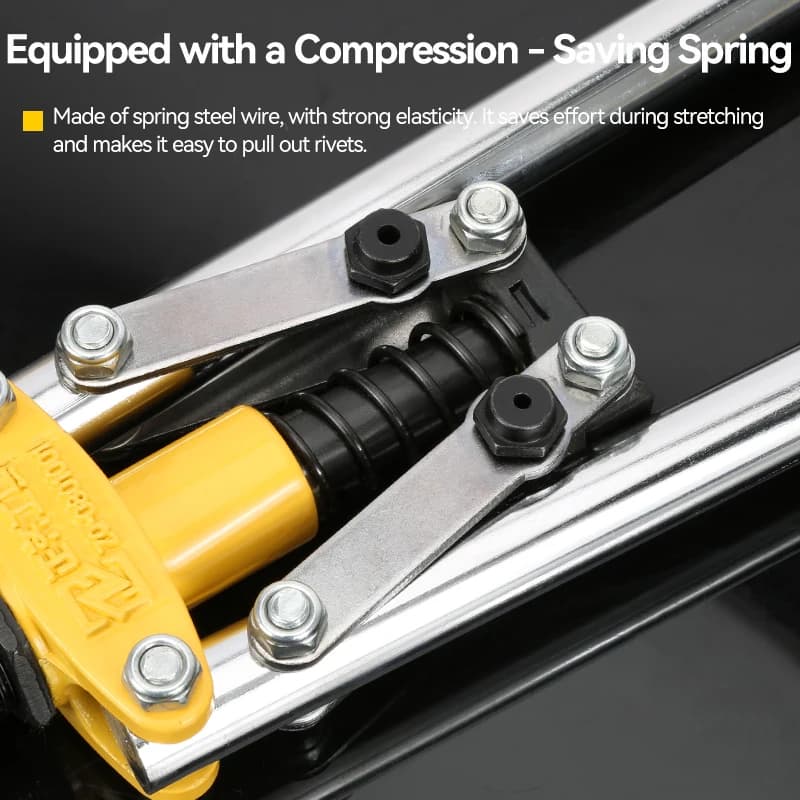 Rivet Gun | Double Handle for Wall & Wood | Labour-Saving Fixation - Thumbnail 4