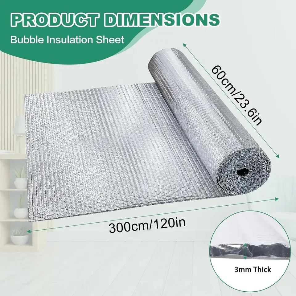 Thermal Bubble Wrap Roll | Waterproof Window & Roof Insulation | RV & Garage Door - Thumbnail 4