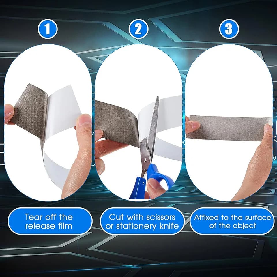 Conductive Fabric Tape | EMI Shielding & RF Blocking | 20M - Thumbnail 3
