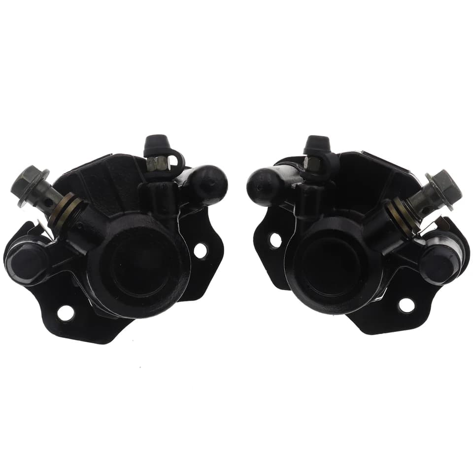 A set of durable brake pads and rotors for Chinese ATVs, compatible with 50cc to 110cc quad models.