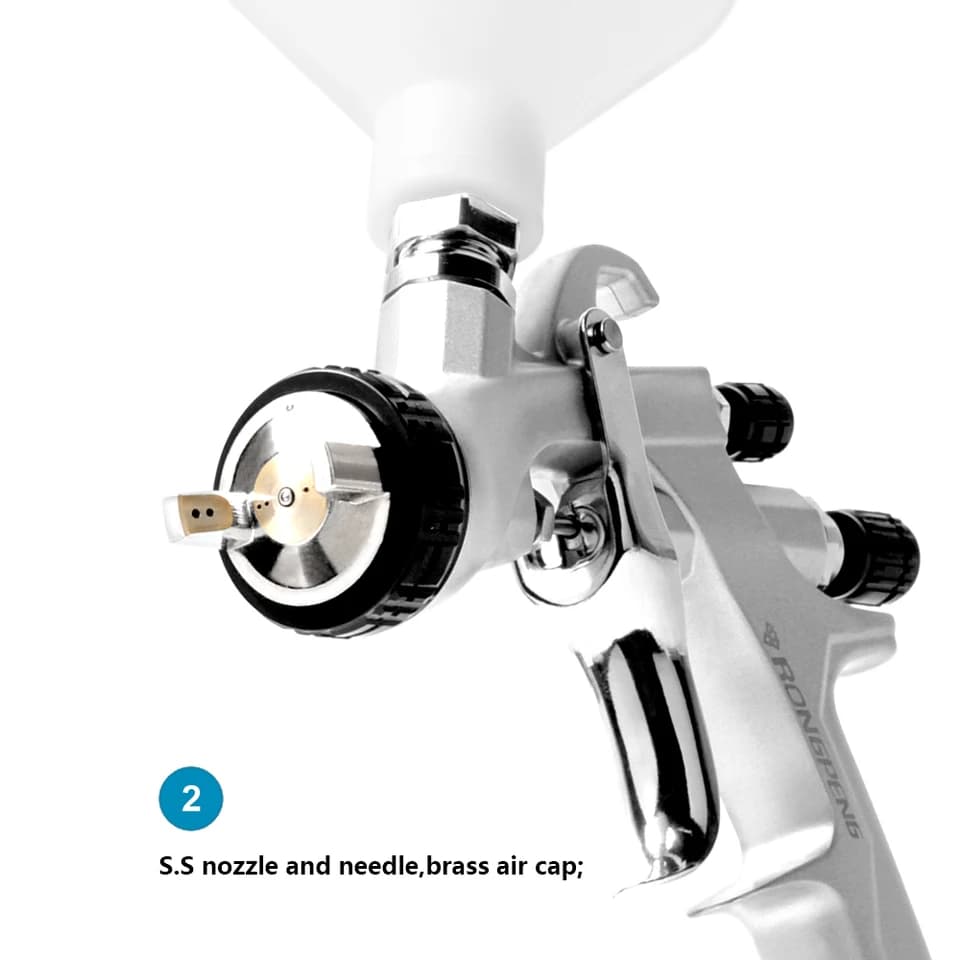 R830 LVLP Paint Sprayer | 1.3-2.0mm Nozzles | Car Body Repair & Primer - Thumbnail 5