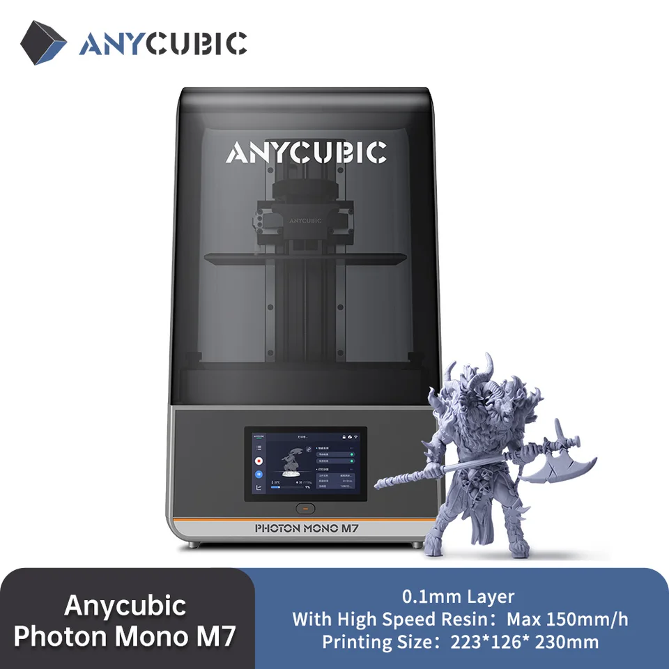 Photon Mono M7 AE 3D Printer | High-Speed 14K Resin Printing | 223x230x126mm Build - Thumbnail 2