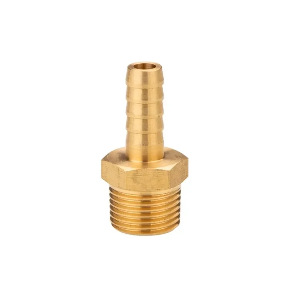 Flexible Pan Connector | NPT Female x Hose Barb Brass Fitting | Fuel Pipe Coupler - Thumbnail 2